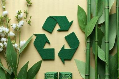 Image related to sustainable fashion - showing natural fibers or eco-friendly processes
