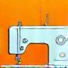 Sewing machine icon representing manufacturing services